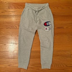 rare champion grey sweatpants